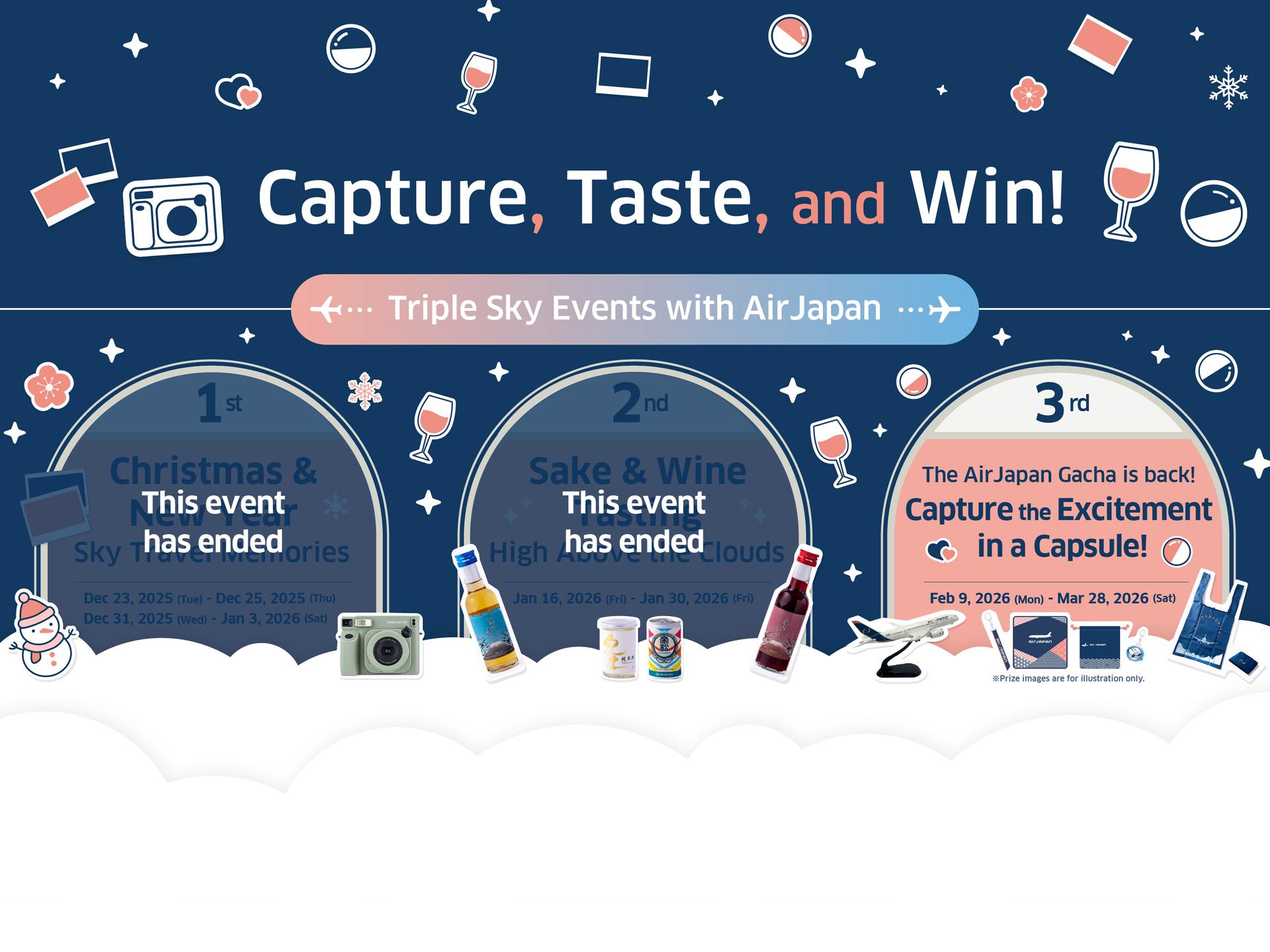 AirJapan Holds Special Triple Sky events onboard!