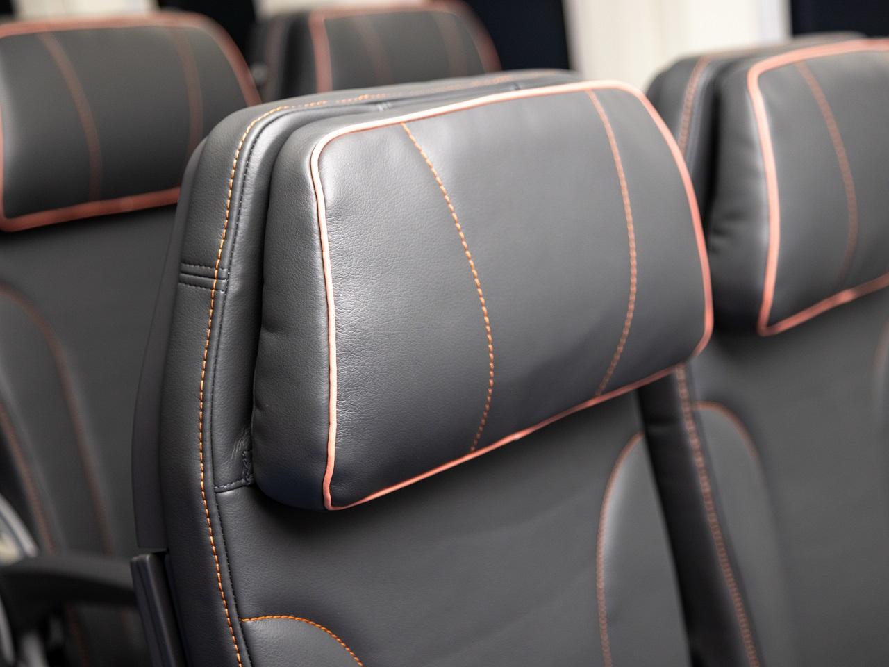 Photograph of seating provided by Air Japan.