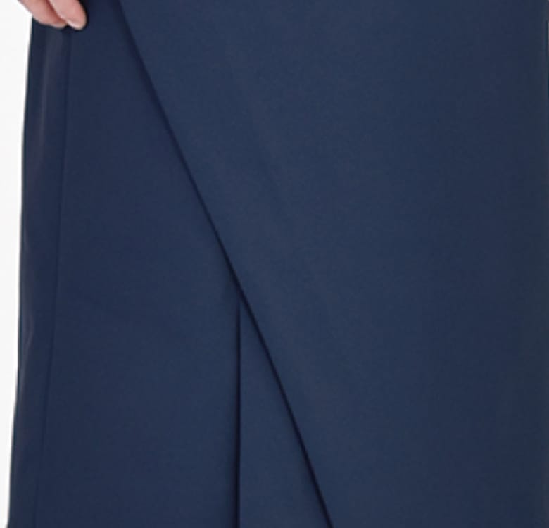 Close-up photograph of the parts of the uniforms incorporating “layers.”